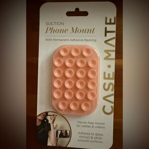 Case-Mate Peach Phone Mount with Adhesive Backing